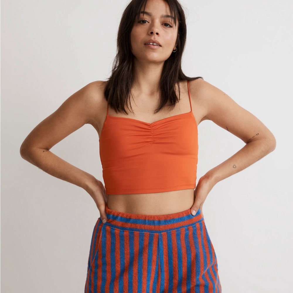 Madewell Flex Sweetheart Crop Tank Top